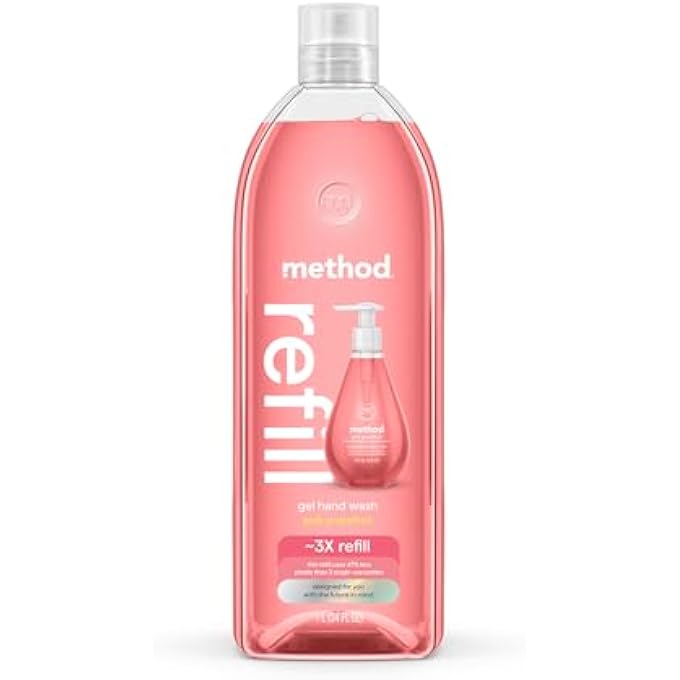 Method GEL HAND SOAP, REFILL, PINK GRAPEFRUIT, 34 OUNCE, 1 PACK (PACKAGING MAY VARY) - Image 1